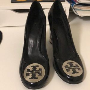 Tory Burch Black Heels. Like new. Size 10